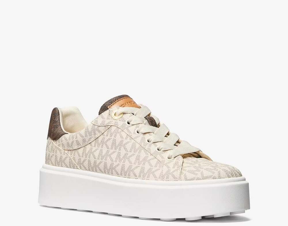 Michael Kors Romey Two-Tone Logo Platform Sneaker
